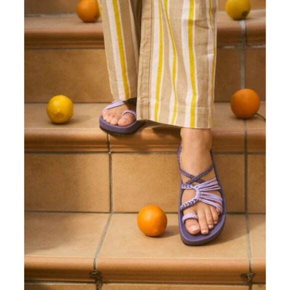 Bokyna Elevate Arch Support Comfort Sandals Purple EU 40/US 9 NWOT Braided Strap - Picture 3 of 8